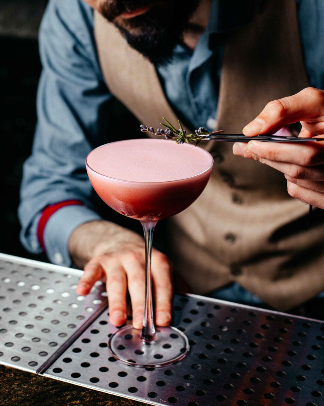 A cocktail being served in the  Sparrow Italia