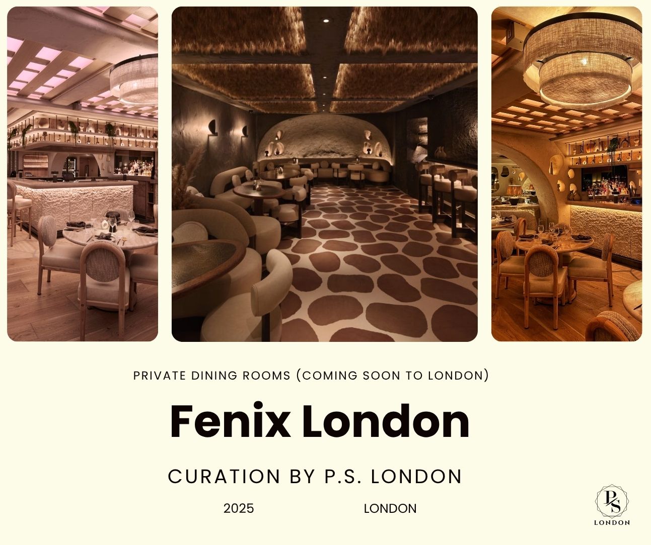 PRIVATE DINING ROOMS 2025 Fenix London
