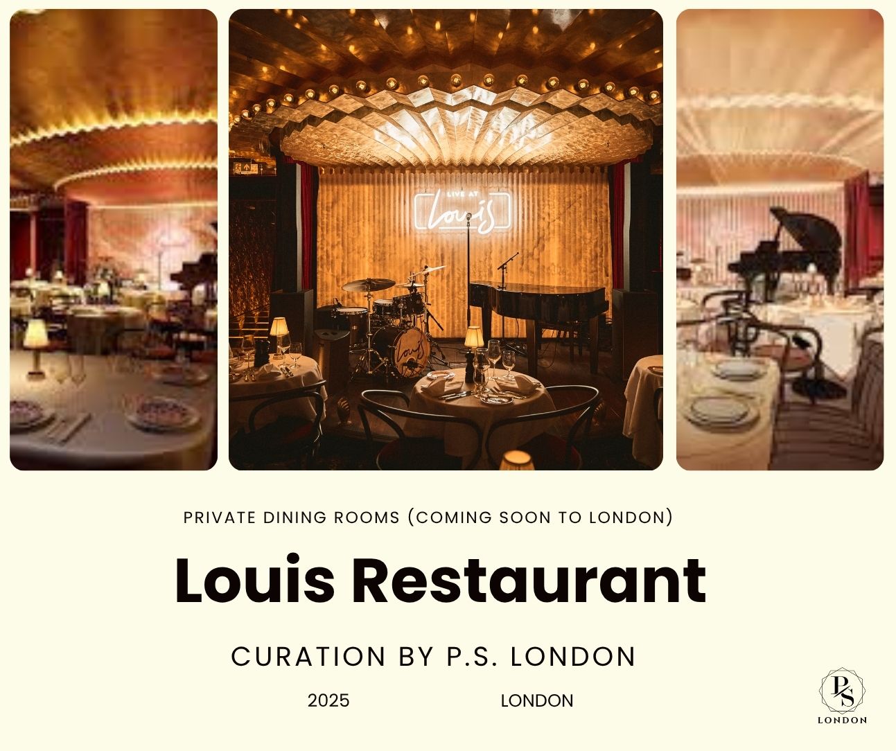 PRIVATE DINING ROOMS 2025 Louis London