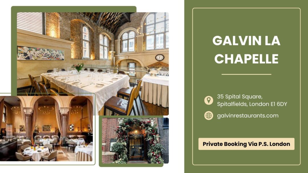 Private Dining Rooms East London - Galvin La Chapelle