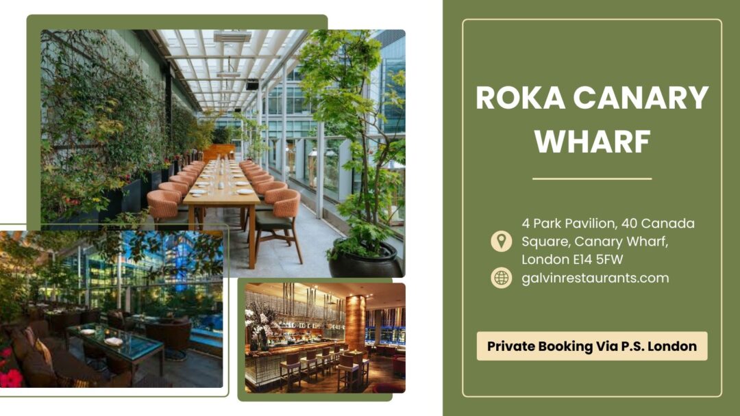 Private Dining Rooms East London - ROKA Canary Wharf