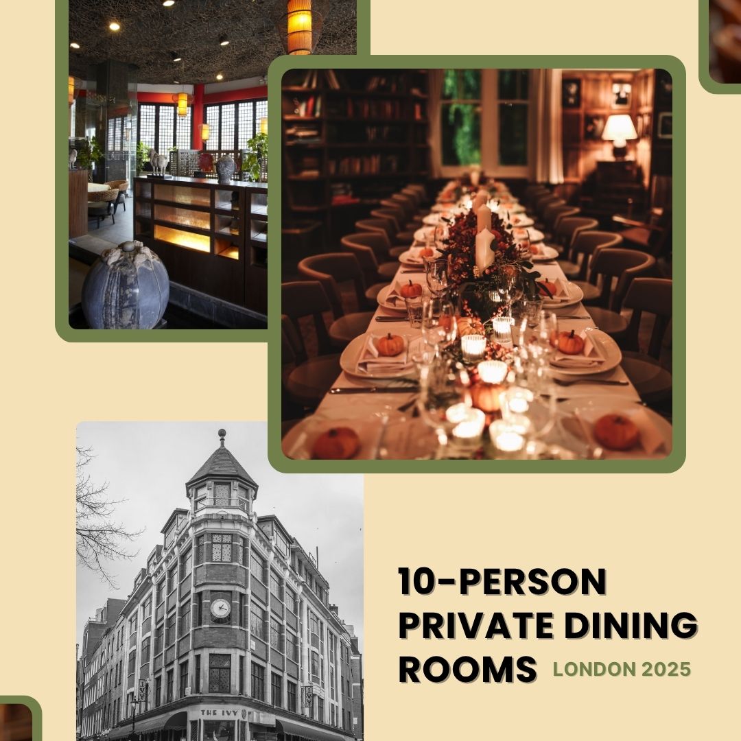 10 Person Private dining rooms
