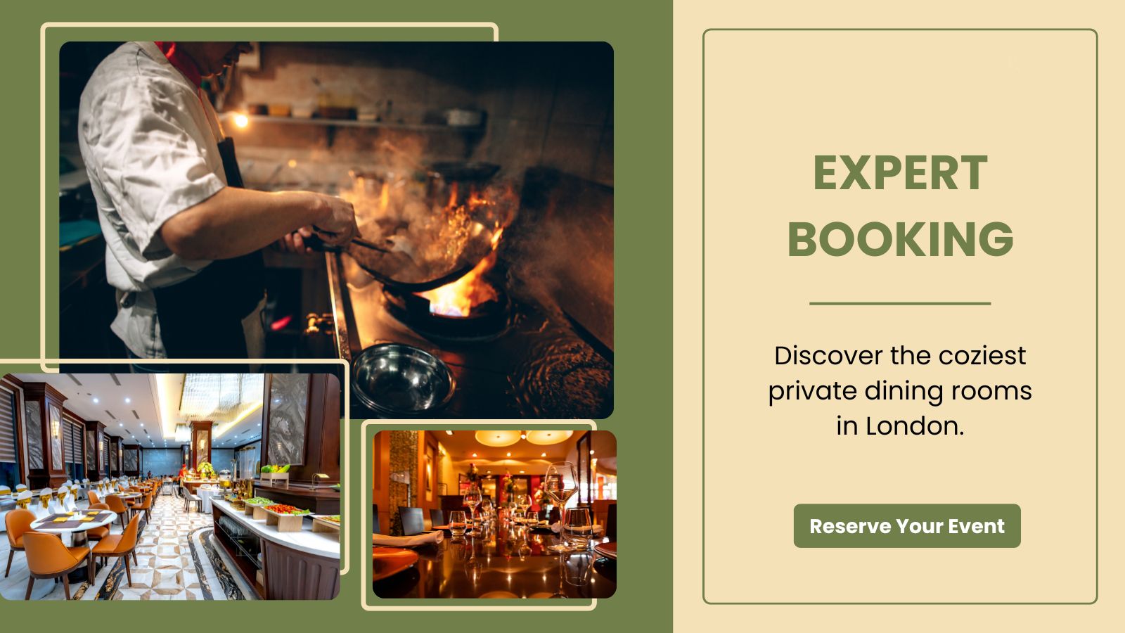 Private dining room 10 person