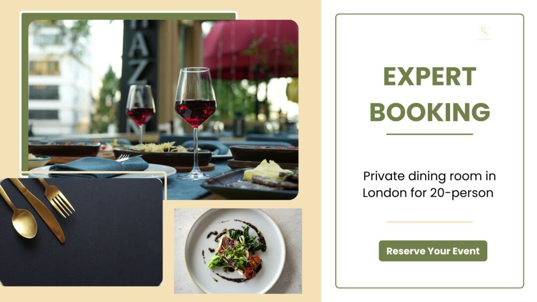 Private dining room 20 Guests