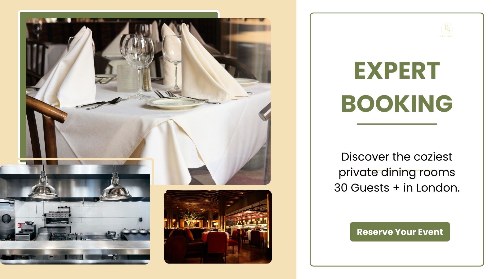 Private dining room 30 Guests